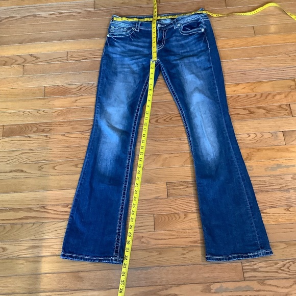 Miss Me Embellished Relaxed Boot Cut Jeans 29 x 33 - Picture 14 of 15